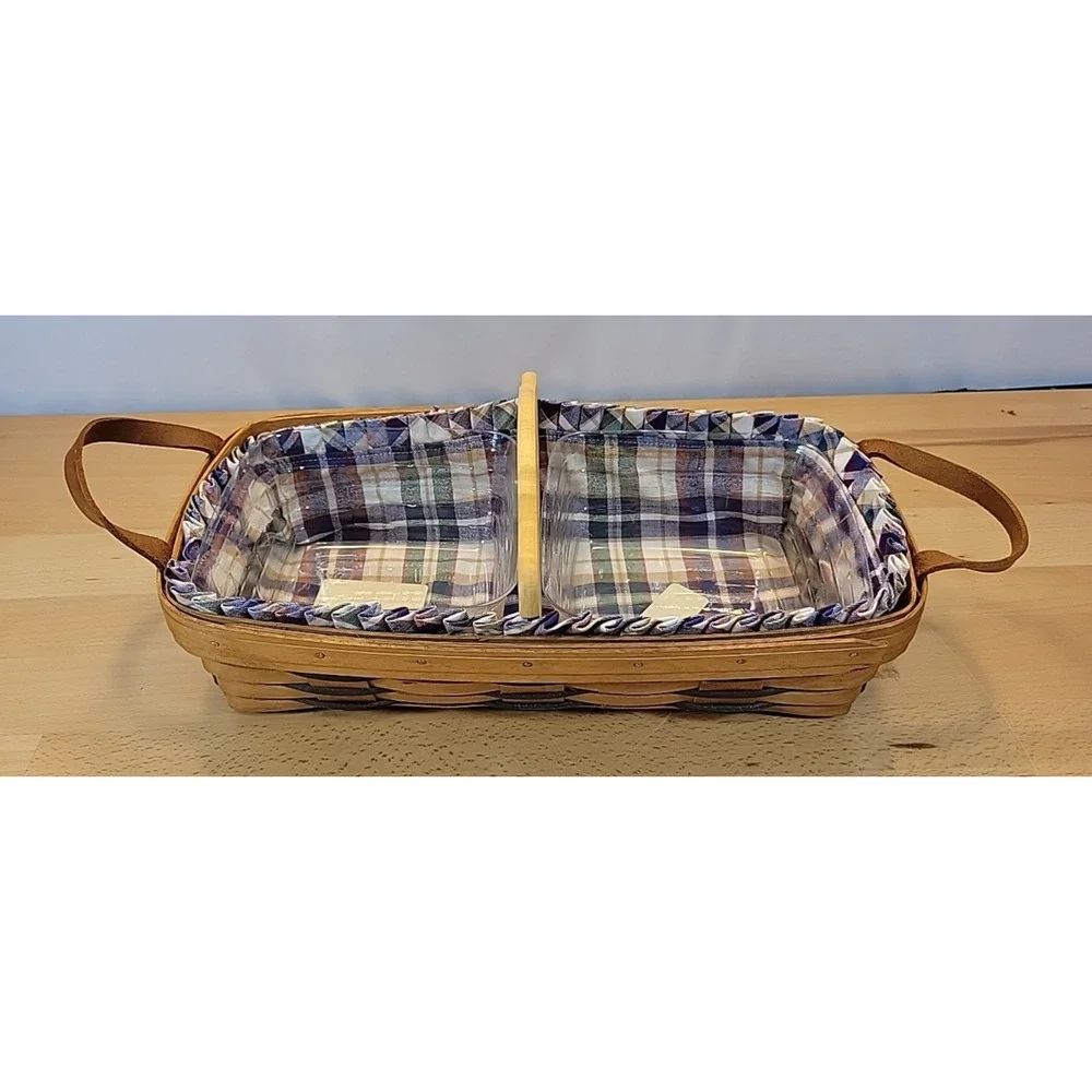 Longaberger divided basket